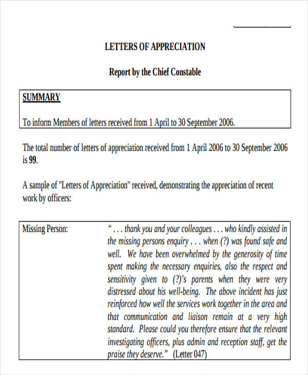 staff appreciation letter template