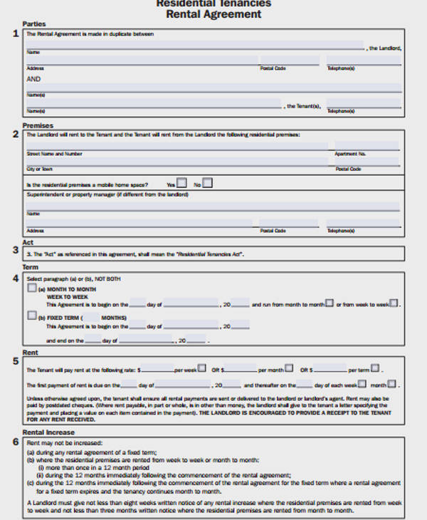 lease agreement letter template
