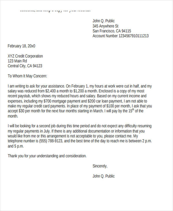 Sample Hardship Letter For Mortgage Modification from images.template.net