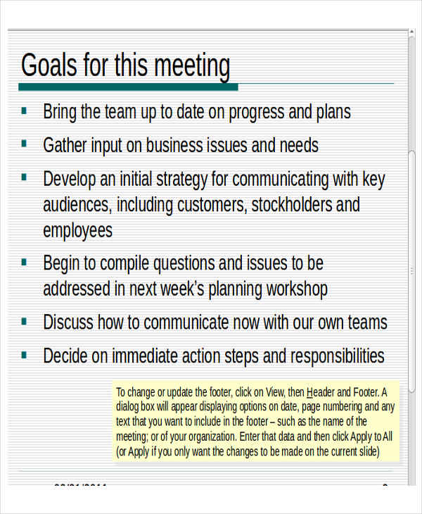 team meeting presentation template