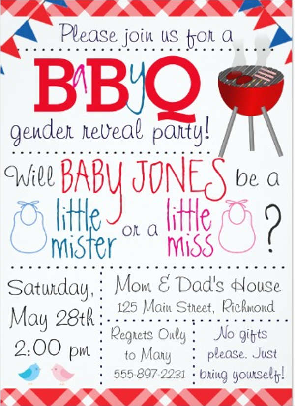 10+ Gender Reveal Party Invitations - PSD, AI | Free & Premium Templates