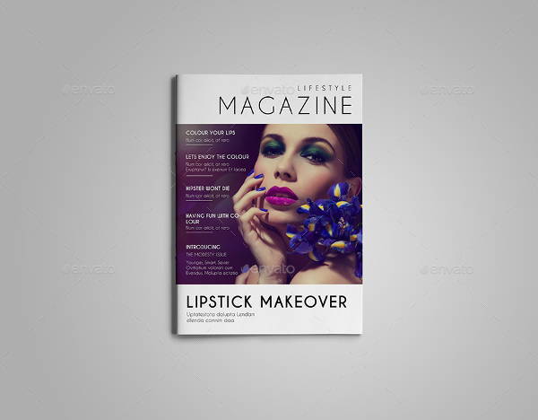 minimal lifestyle magazine template
