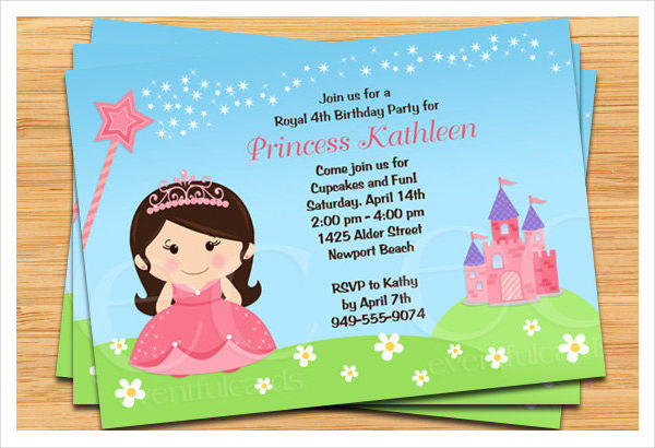 fairy princess party invitation1