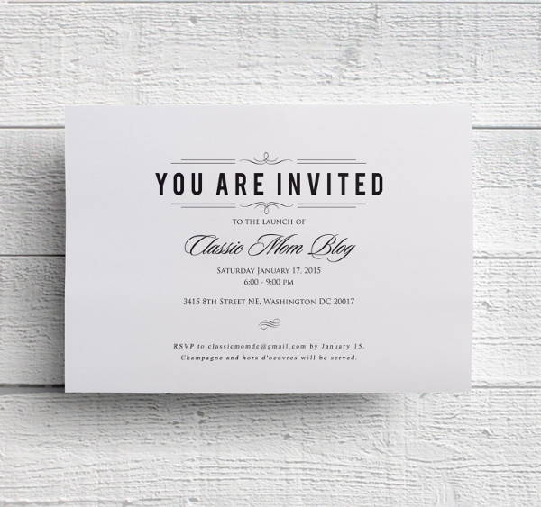 business dinner party invitation