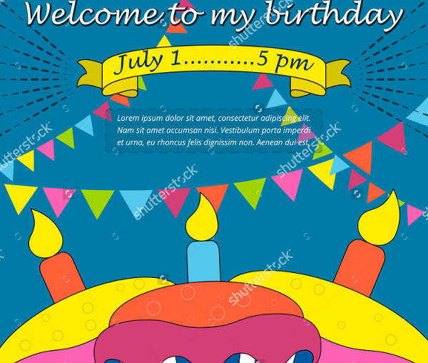 birthday welcome event invitation