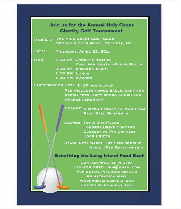 charity golf event invitation1