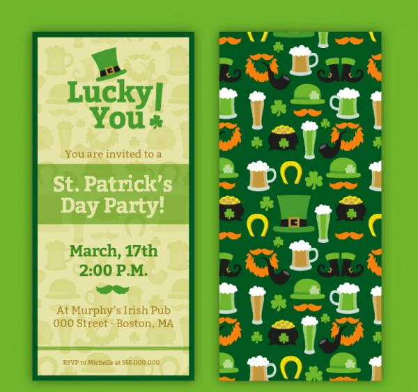 Free Vector  St patrick's day flyer template
