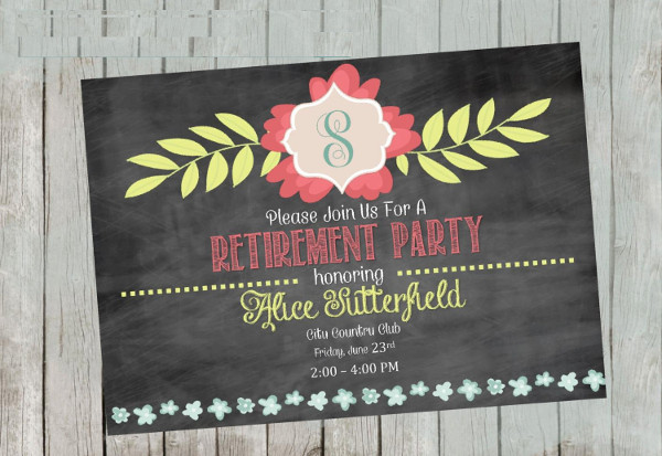 -Printable Retirement Event Invitation
