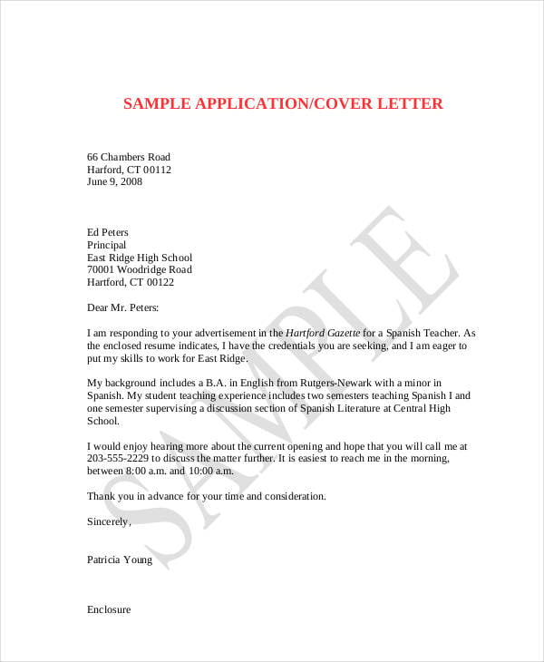 job application letter with resume in pdf