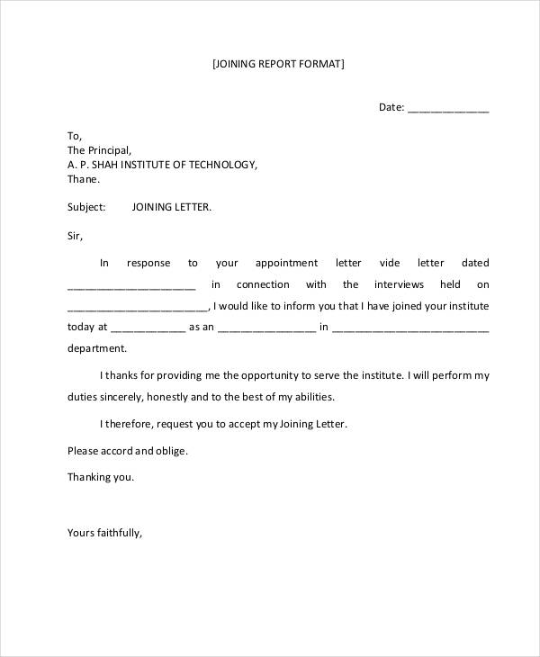 Employee Appointment Letter Template Download