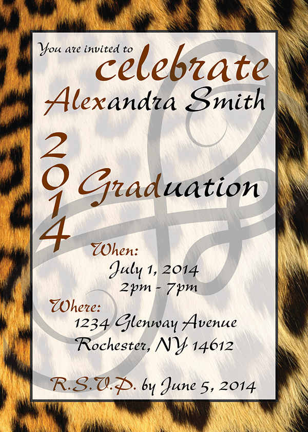 sample high school graduation invitation