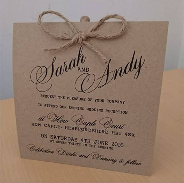 handmade vintage wedding invitations