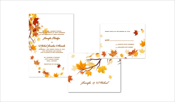 Diy Autumn Wedding Invitations