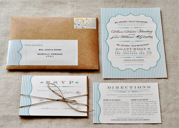 Homemade Rustic Wedding Invitations