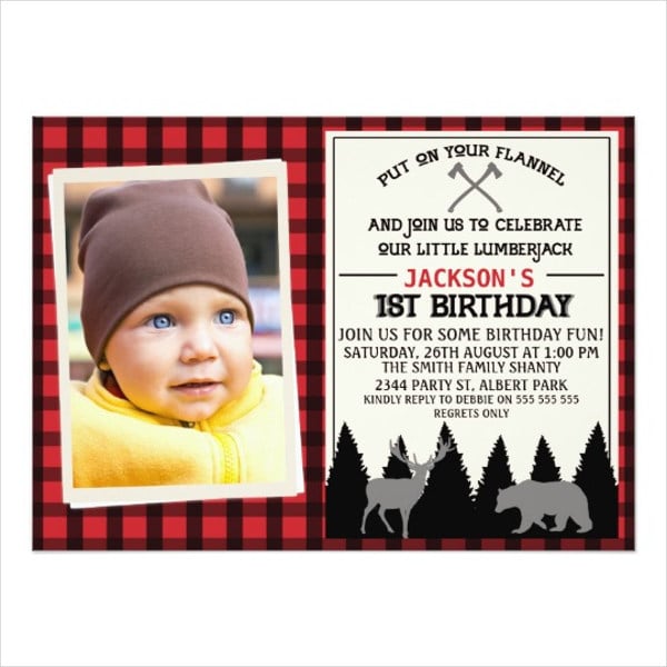 boy 1st birthday invitation