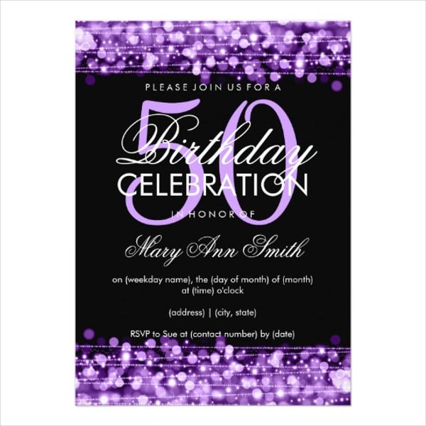 0th birthday party invitation