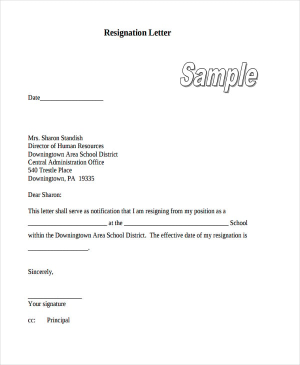 31+ Resignation Letter Templates in PDF | Free & Premium ...