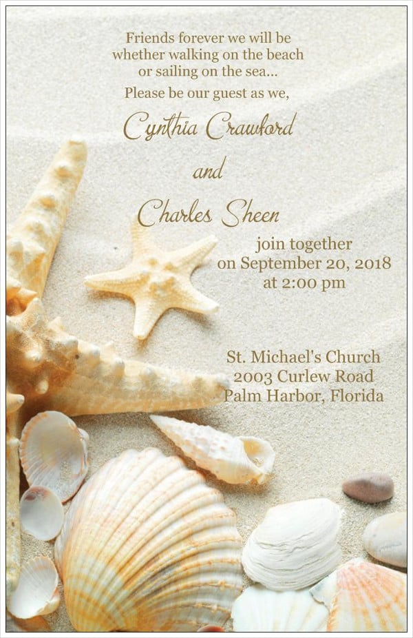classy beach wedding invitations