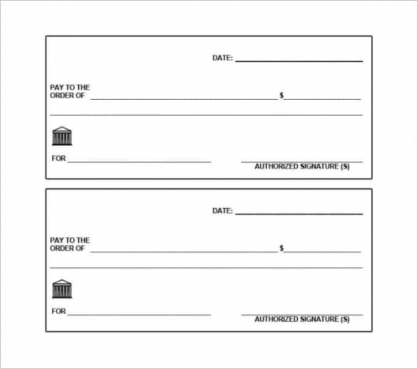 28+ Blank Check Template DOC, PSD, PDF & Vector Formats