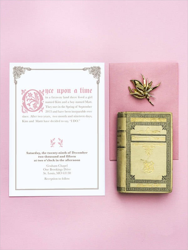 diy fairy tale wedding invitations