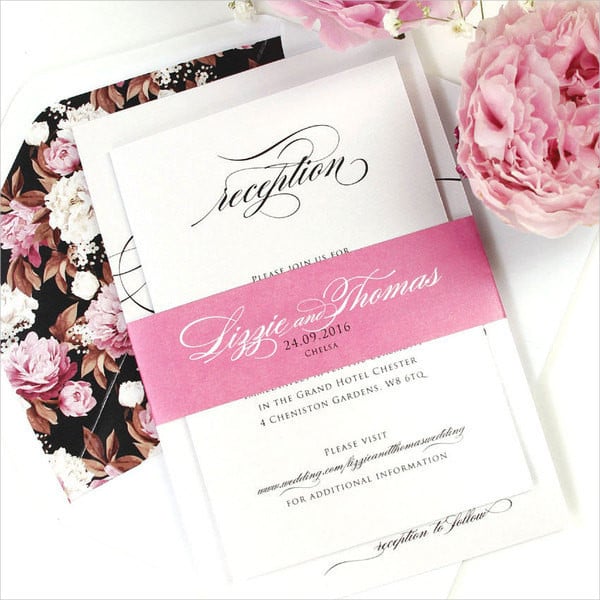 floral handmade wedding invitations