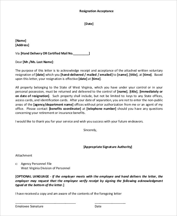 26+ Simple Resignation Letters- Word, PDF, Docs | Free & Premium Templates