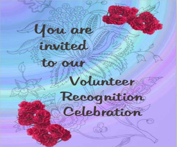 volunteer recognition event invitation