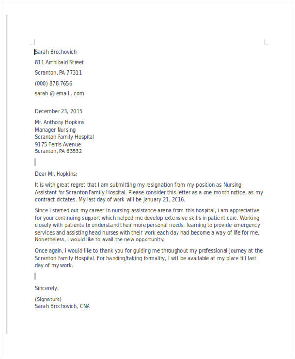 34+ Free Resignation Letter Templates - PDF, DOC