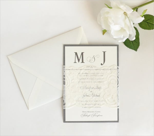 handmade lace wedding invitations
