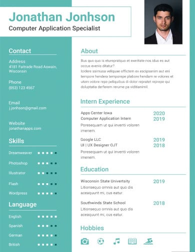 bca-fresher-resume-template