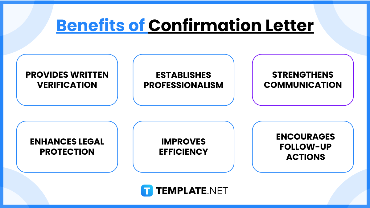 benefits of confirmation letter