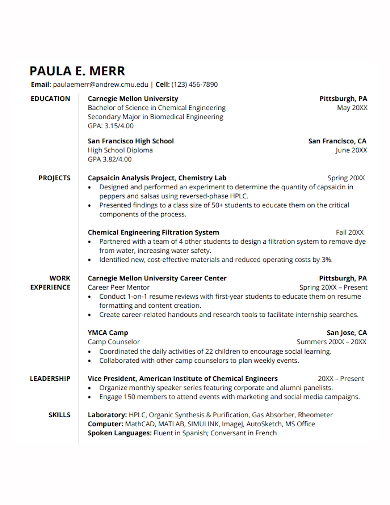 18 Fresher Engineer Resume Templates Pdf Doc Free And Premium Templates 6160