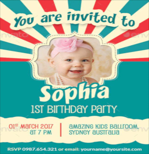 birthday post card and invitation card template