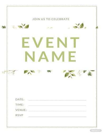 sample invitation cards for events