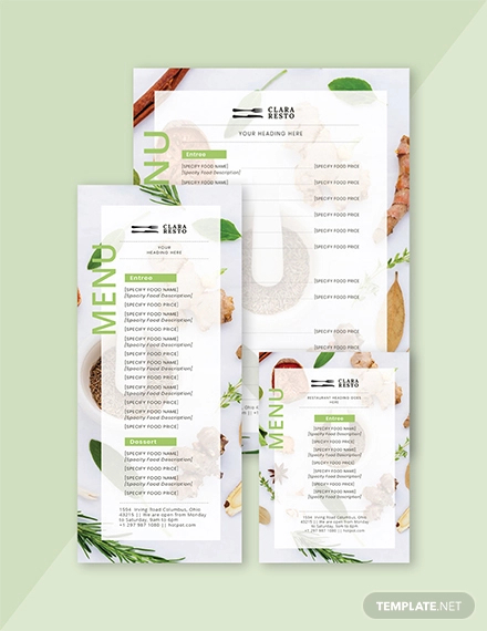 Hotel Menu - 10+ Free Templates in AI, PSD, MS Word, Pages
