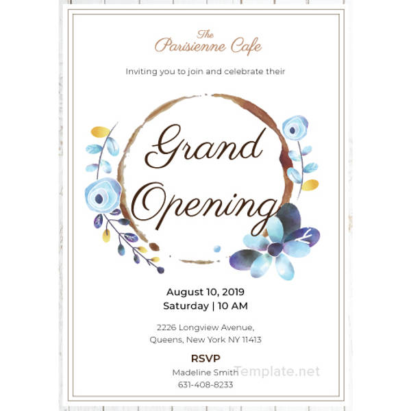 Opening Ceremony Invitation Template 5