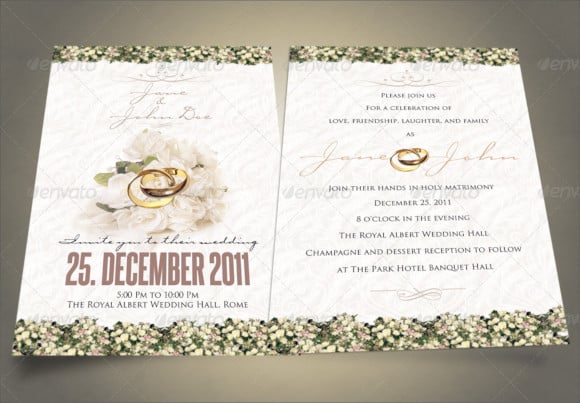 classy wedding event party invitation