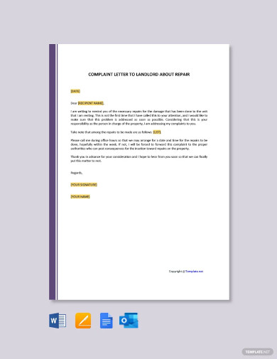 Landlord Letter Templates - 33+ Free Sample, Example Format Download