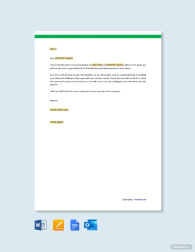 Congratulation Letter Template - 9+ Sample, Example Format Download