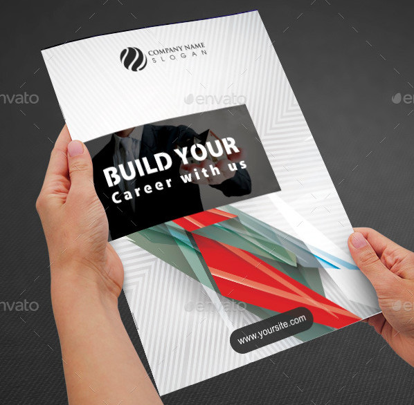 corporate real estate bi fold brochure template