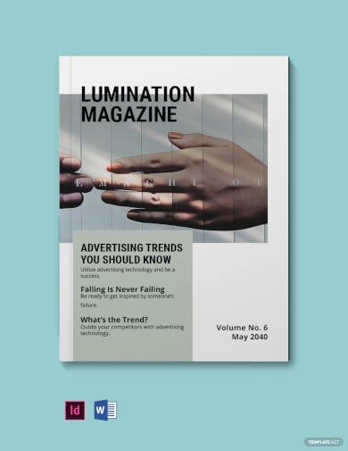 digital advertising magazine template