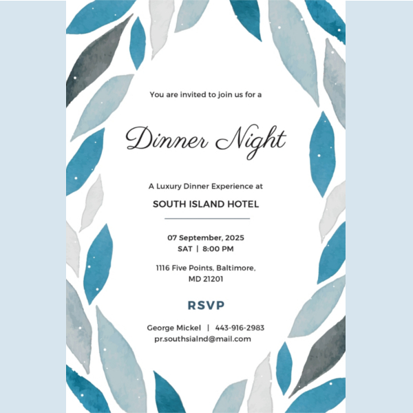 editable-company-dinner-invitation