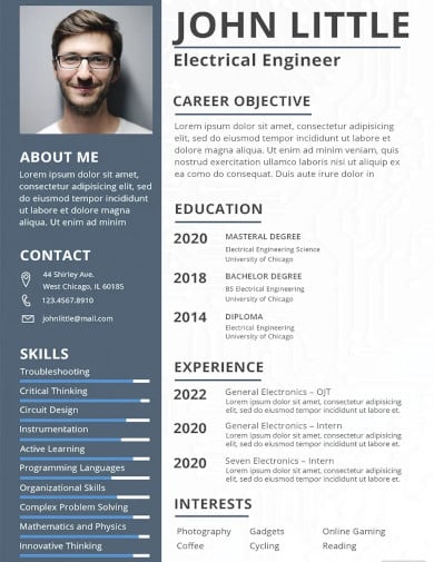 electrical-engineer-fresher-resume-template