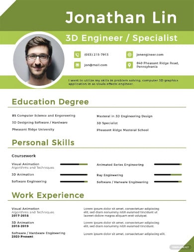 engineering student fresher resume templates