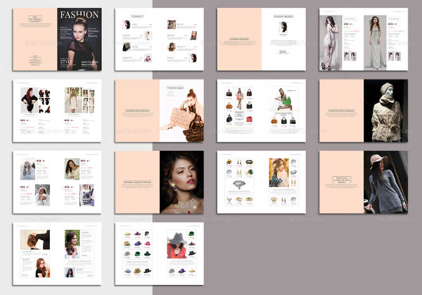 fashion magazine template in psd format