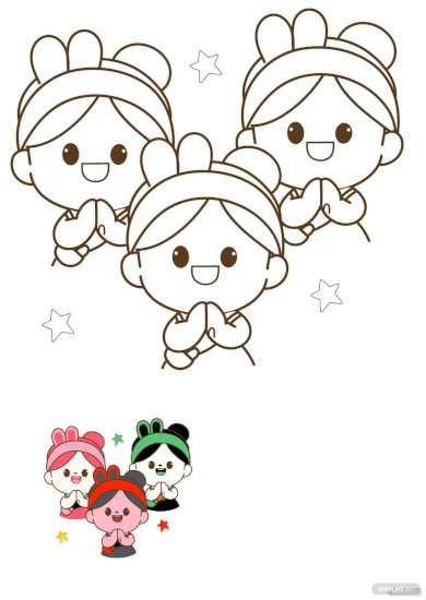 Free Printable Cute Anime Coloring Pages For Kids