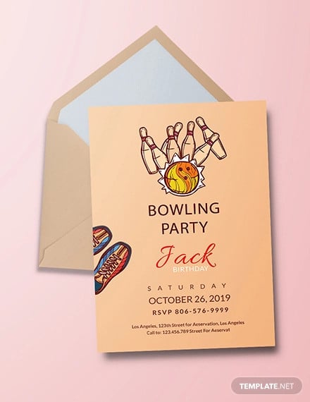 free bowling invitation party