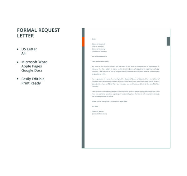 32+ Formal Letter Templates - PDF, DOC | Free & Premium Templates