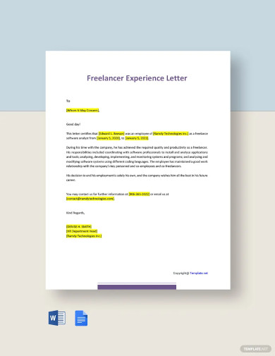 31+ Experience Letter Templates - PDF, DOC