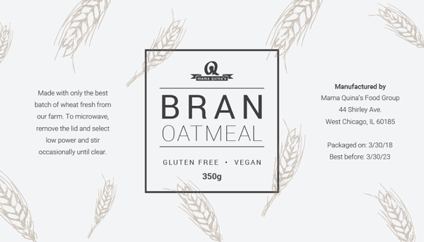 Product Label Design Food Label Templates Kraft Bag Label Design 